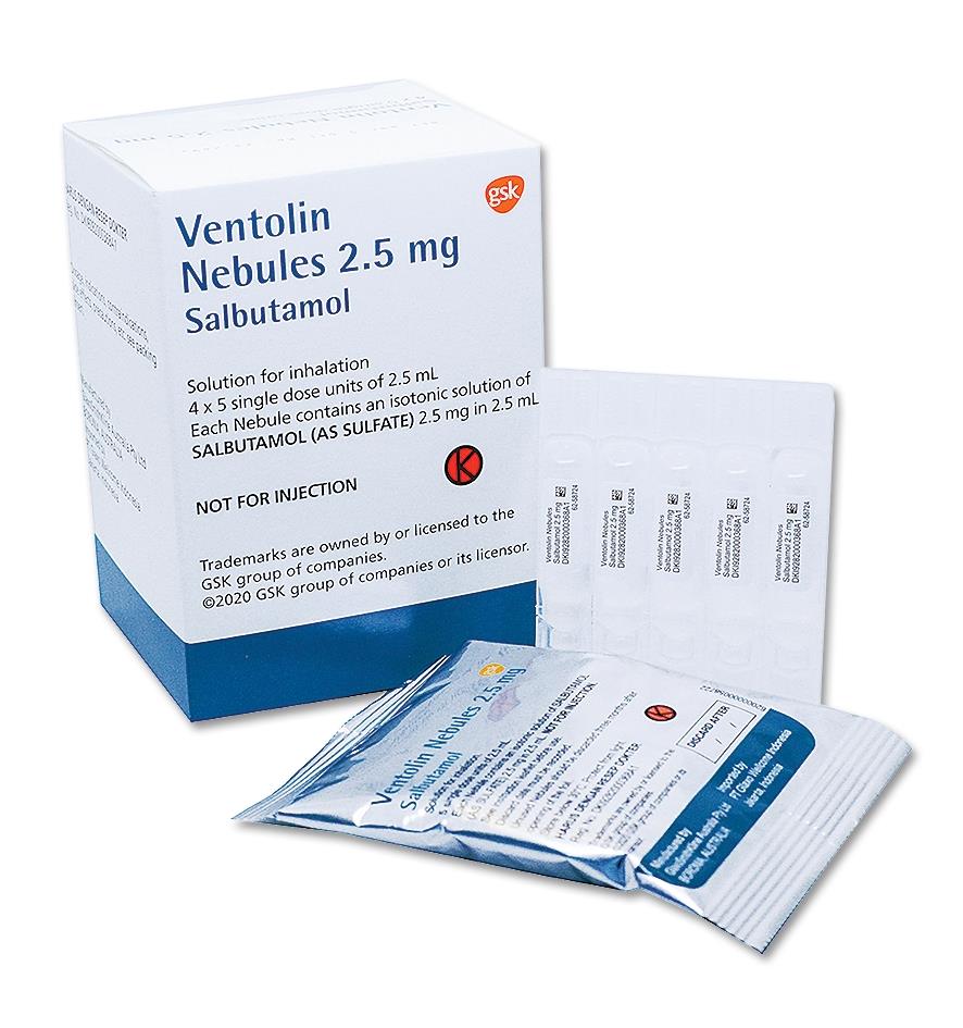 VENTOLIN NEBULES 2.5MG/2.5ML 4S – Zozopharmacy