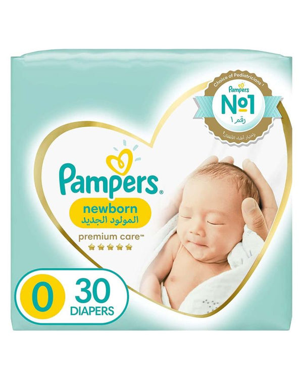 PAMPERS 0 PREMIUM DIAPERS 30S