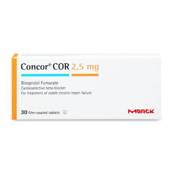 CONCOR COR 2.5 MG TABLET LET  30S