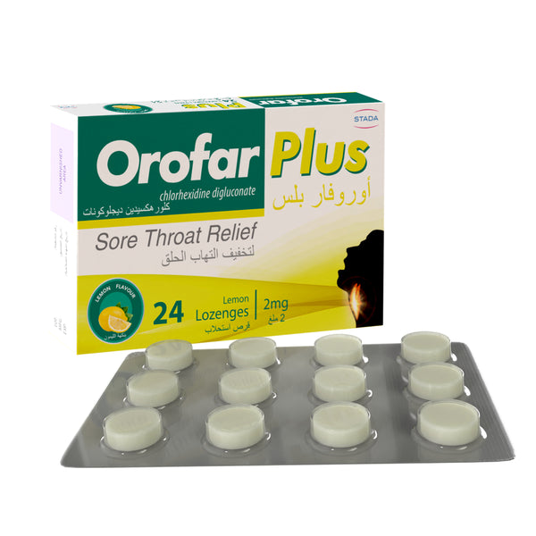 OROFAR LOZENGES LEMON 24S