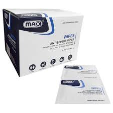 Max Antiseptic Wipes, 50 Pieces