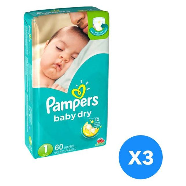 Pampers Baby-Dry Diapers Size 1 Mega Box 60 Diapers