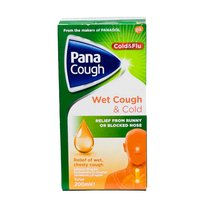 Pana Cough Syr 200ml Zozopharmacy