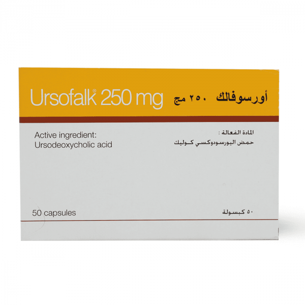 كبسولات Ursofalk Ursodeoxycholic Acid ، 50 قطعة