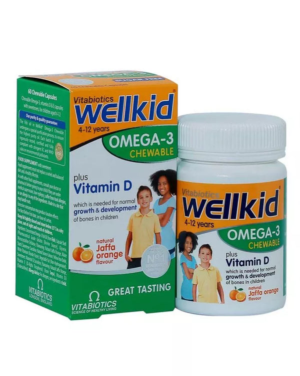 VITABIOTICS Wellkid Omega-3 Chewable Capsules 60s