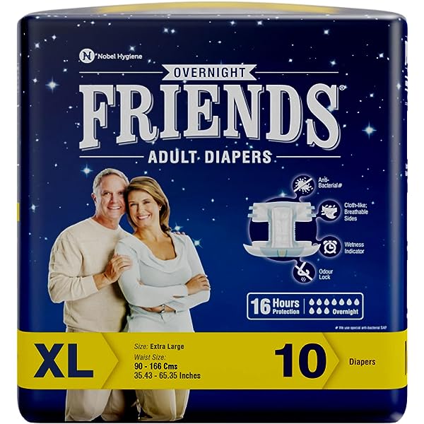 Friends Adult Diapers Ovrnight Extra Large 10S