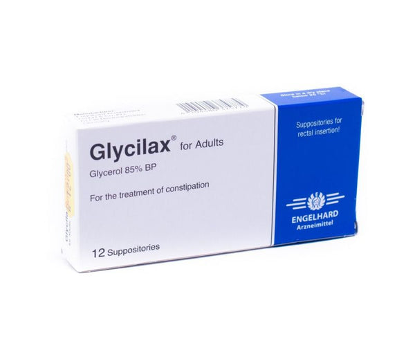 GLYCILAX ADULT SUPP 12S