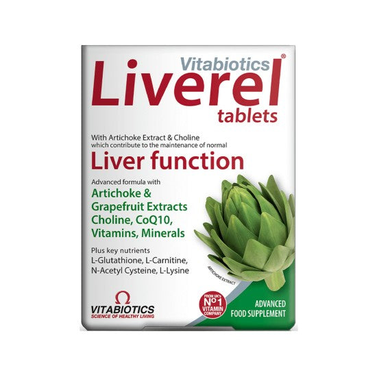 Vitabiotics Liverel Tablets Liver Function Tablets, 60 Pieces