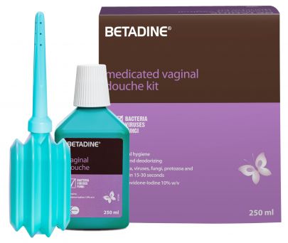 Betadine Medicated Vaginal Douche Kit