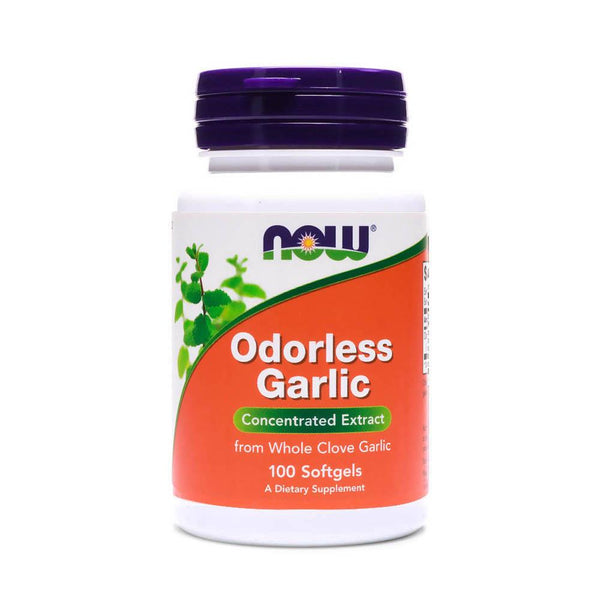 Now Odorless Garlic Concentrated Extract Softgel 100 Pieces