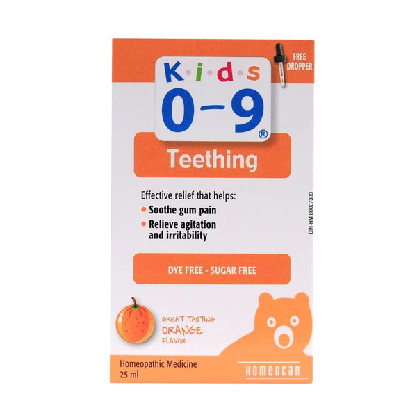 Homeocan Kids Teething Homeopathic Medicine (0-9 Years) Orange Flavour 25Ml