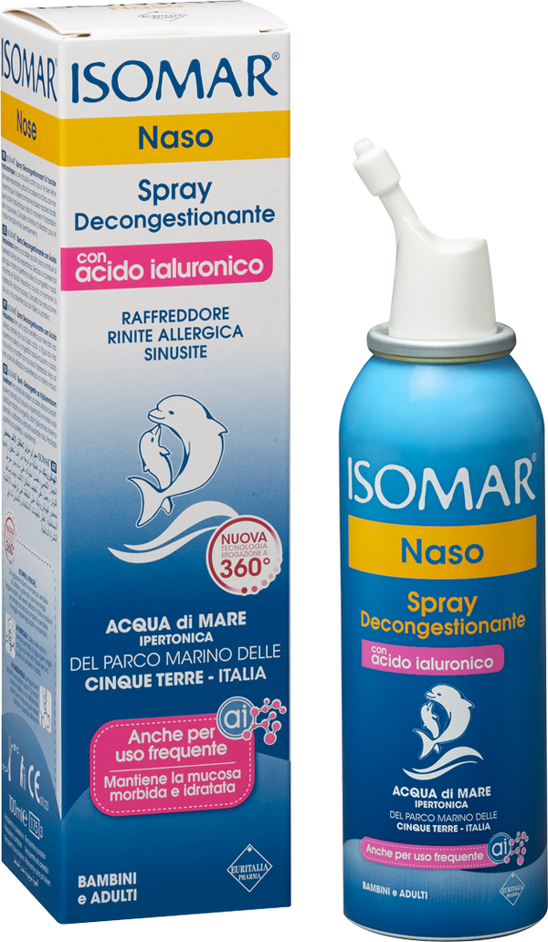 Isomar Nose Decongestant Spray with Hyaluronic Acid 100ml