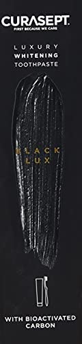 Curasept Black Luxury معجون أسنان مبيض بالكربون الحيوي 75 مل