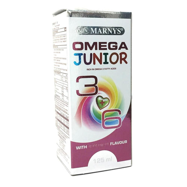Marnys Omega 3 + 6 Junior With Tutti Fruti Flavour Syrup 125 ml