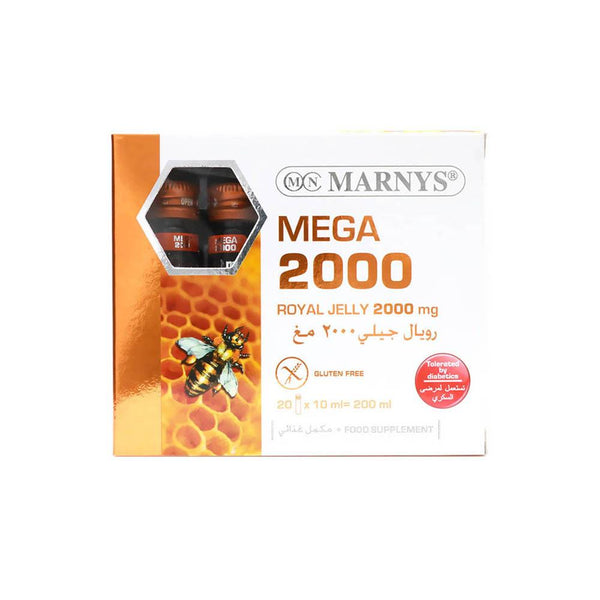 Marnys Mega 2000 Royal Jelly Vials 20 Pieces