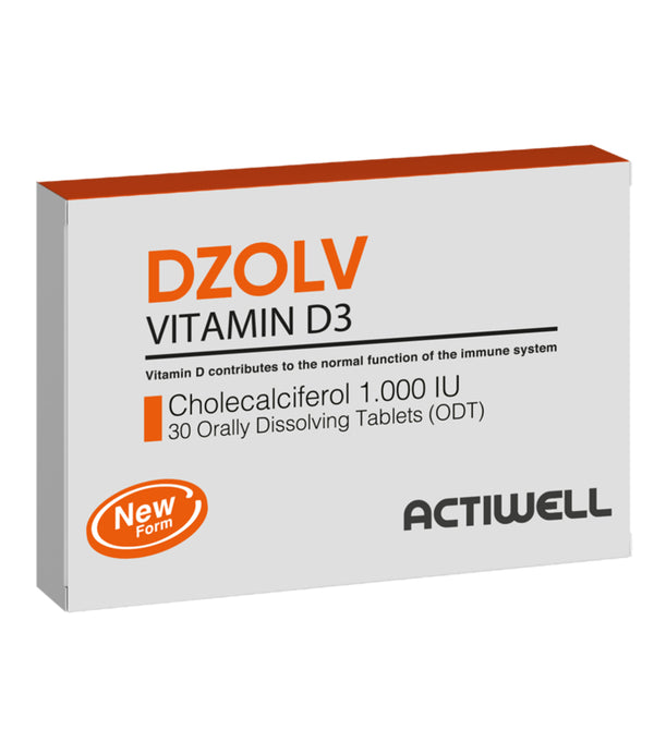 Actiwell Dzolv Vitamin D3 1000Mg Tablets, 30 Pieces