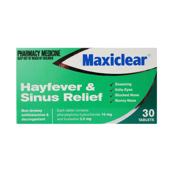 Maxiclear Hayfever Sinus Relief 30 قرص