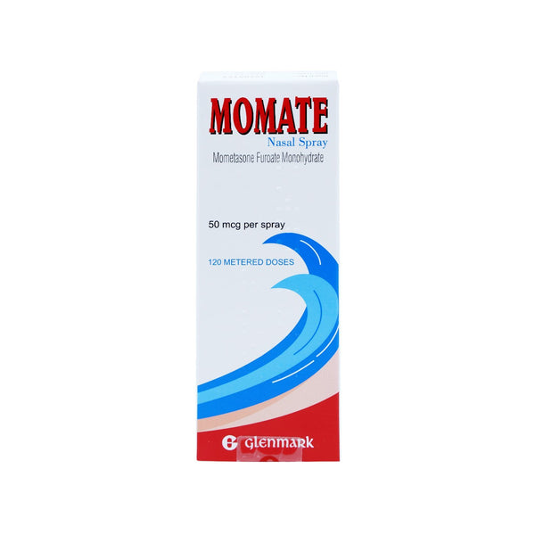 Momate Nasal Spray 50Mcg لكل رذاذ 120 جرعة محددة