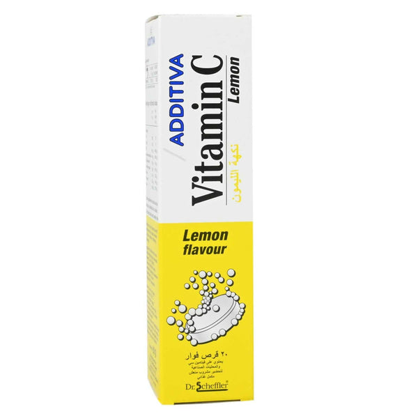 Additiva Vitamin C 1000mg Lemon Tabs 20S