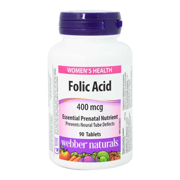 Webber Naturals FOLIC ACID 400MCG 30S