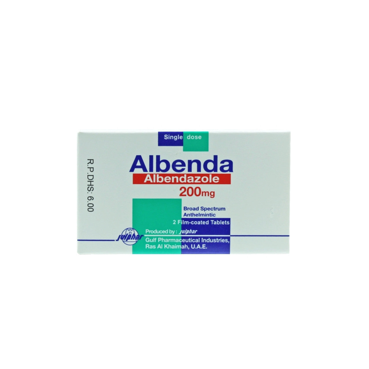 ALBENDA 200MG TAB 2S – zozopharmacy