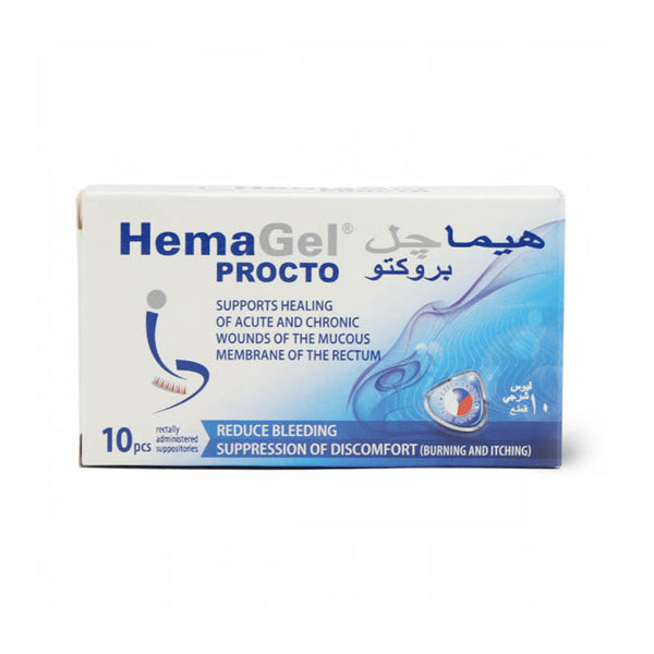 HEMAGEL PROCTO SUPPOSITORY 10S