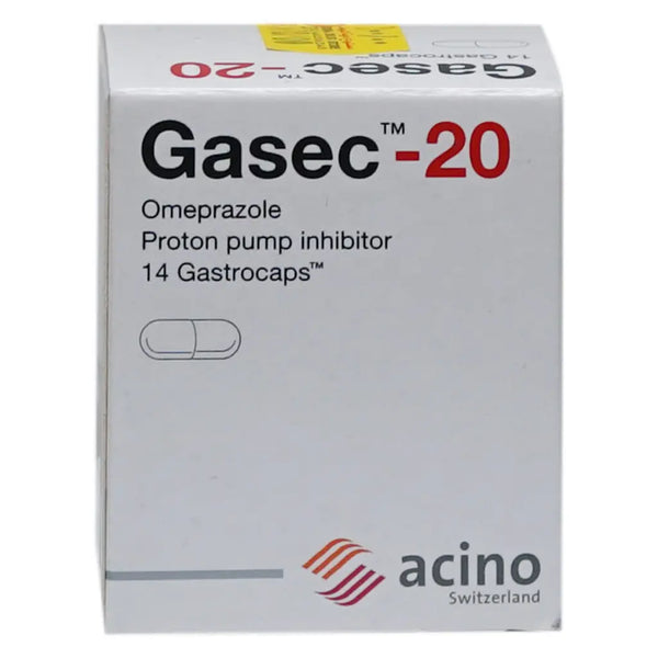 Gasec 20 mg Tablets 14s