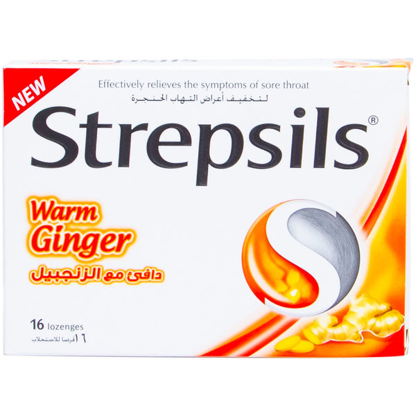 STREPSILS WARM GINGER 16S