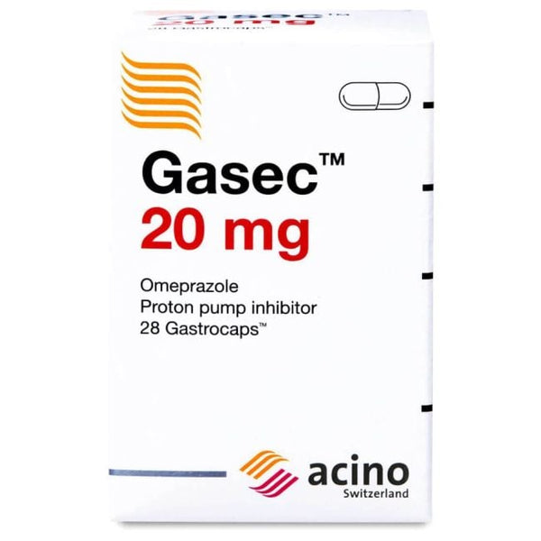 GASEC 20MG GASTRO CAP 28S