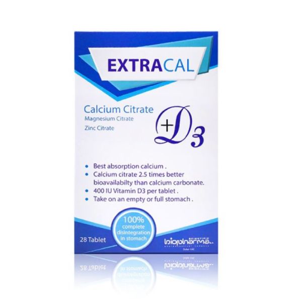 Extracal Calcium Citrate Tablets 28's