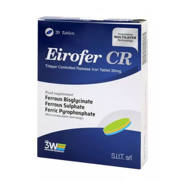 Eirofer CR Controlled Release Iron 30 mg Tablets 20's