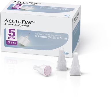 Accu Fine Pen Needles 0.25mm 31GX5mm