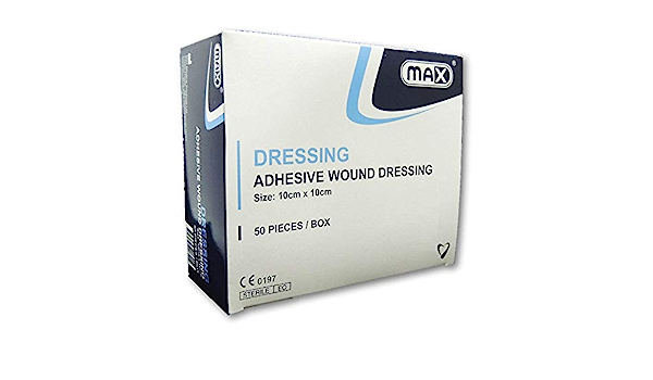 MAX WOUND ADHESIVE DRESSING 10*10CM 50S