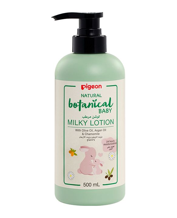 Pigeon Natural Botanical Baby Milky Lotion, 500ml