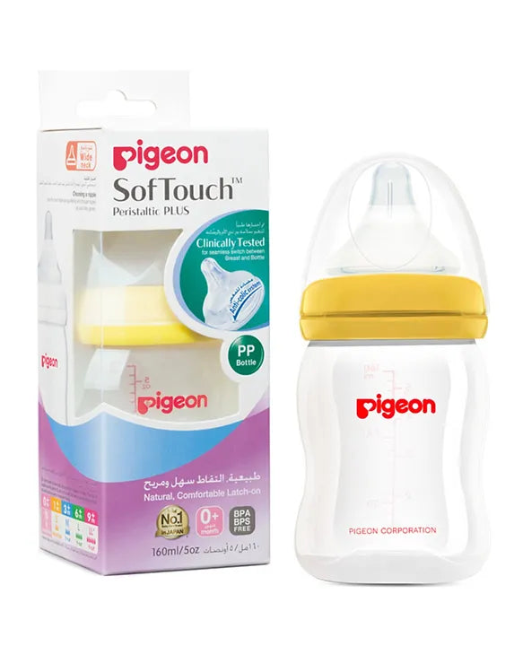 PIGEON 0873 PLASTICWIDE BOTTLE SOFT TOUCH 160ML
