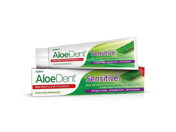 Aloedent Fluoride Toothpaste with Aloe Vera for Sensitive Teeth - vegan 100 ml