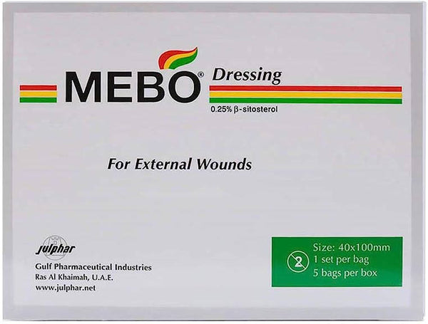 MEBO WOUND DRESS 40X100MM PADS 5S
