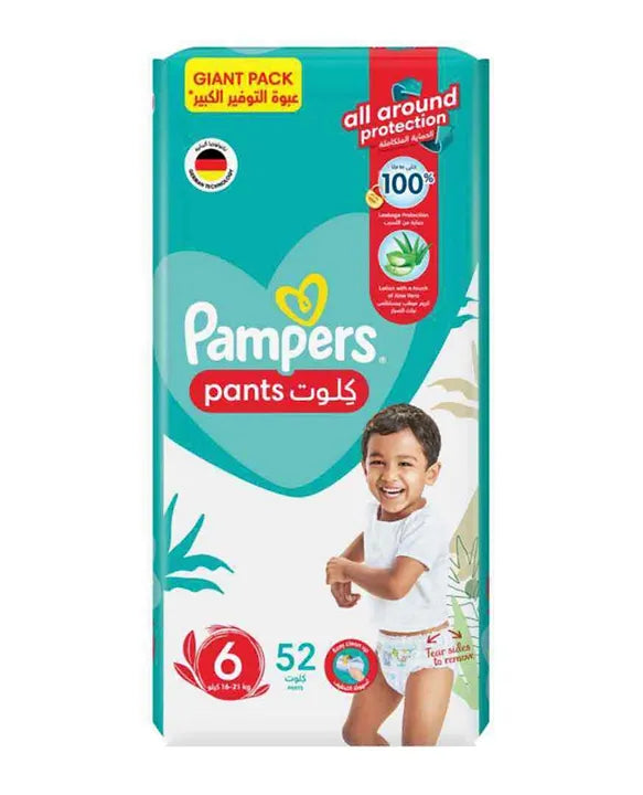 PAPMPERS 6 PANT 52S