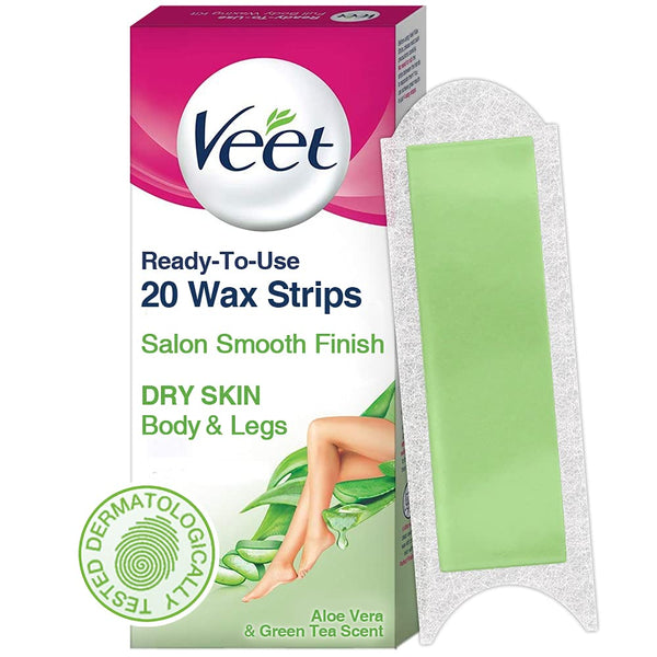 VEET WAX STRIPS DRY SKIN 20'S