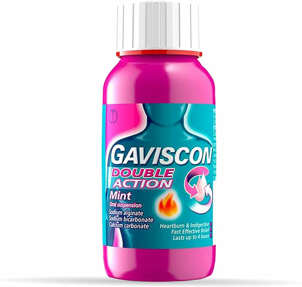 Gaviscon Double Action Liquid Mint Oral Suspension For Heartburn And Indigestion 300 ml