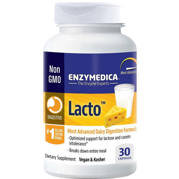 Enzymedica Lacto Most Advanced Dairy Digestion Formula Capsules 30 Pieces