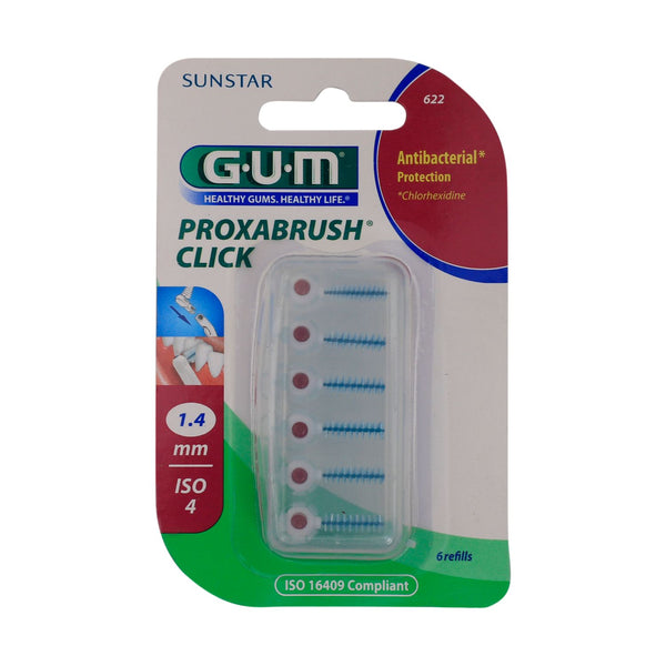 Gum 622 Proxabrush Click Refills 6's