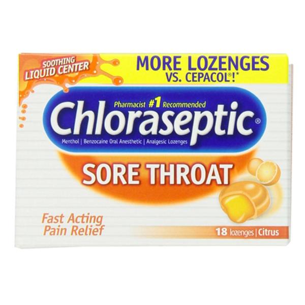 Chloraseptic Citrus Flavor 18 Lozenges