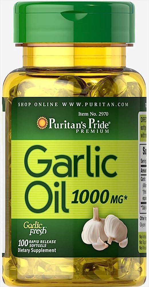 Puritan's Pride Garlic Oil 1000mg 100s