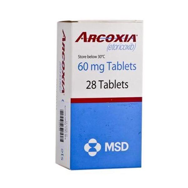 Arcoxia 60 mg 28 Tablets