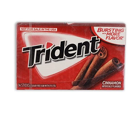 Trident gum with cinnamon 14s