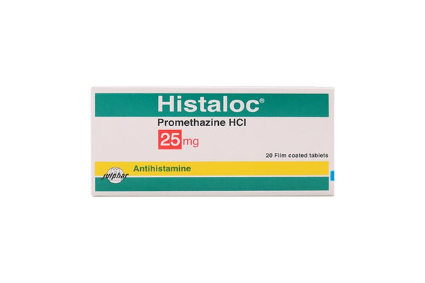 Histaloc Promethazine Hci 20 Film-Coated Tablets, 25mg
