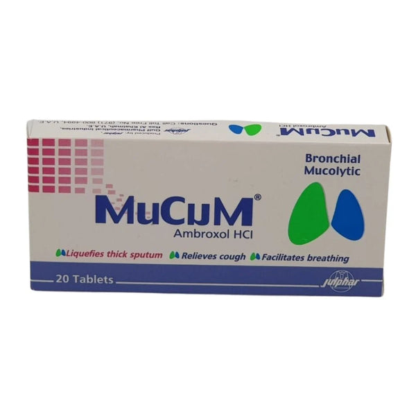 Mucum Ambroxol Hci ، 20 قرصًا