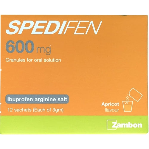 Spedifen 600Mg Granules For Oral Solution Ibuprofen Arginine Salt 12 Sachets