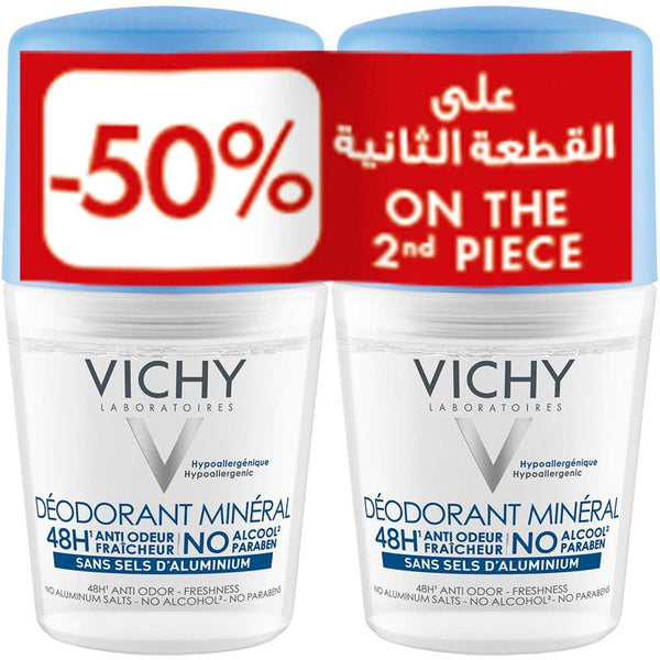 Vichy Deo 48H Mineral, 2x50ml
